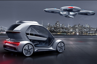 AUDI-ITAL DESIGN-AIRBUS PopUp Next autonomous Urban Shuttle 